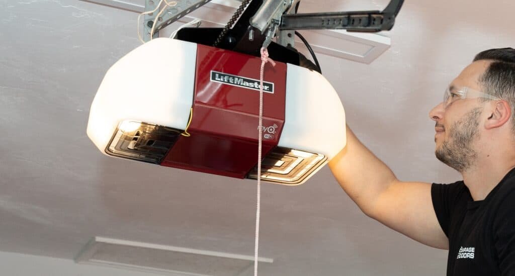 Garage door opener installation service of Garage Door Repair Company Venice Florida.